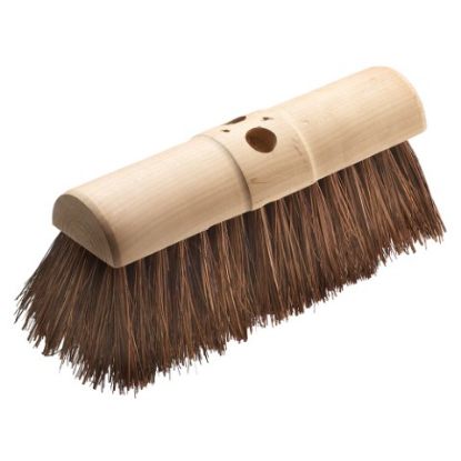 13" Bassine/Cane Round Broom With Handle
