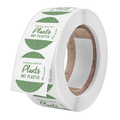 Vegware Compostable Sticker 45mm Round (Case of 1000)