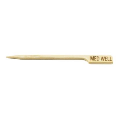 Bamboo Steak Markers 3.5 Inch Medium Well (100)