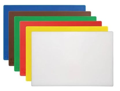 Hygiplas High Density Anti Bacterial Chopping Board Set (Pack Of 6)