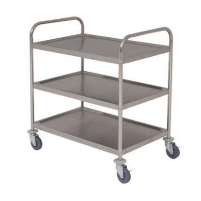 Fully Welded St/St 18/0 Trolley (3 Shelves)