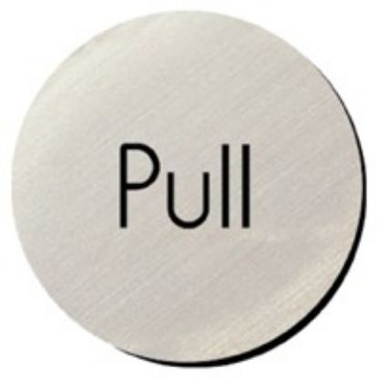 Pull Door Disc Self Adhesive Metallic Dia75mm