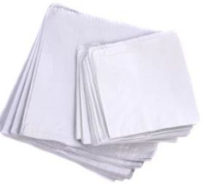 White Flat Paper Bag Strung 7" (1000)