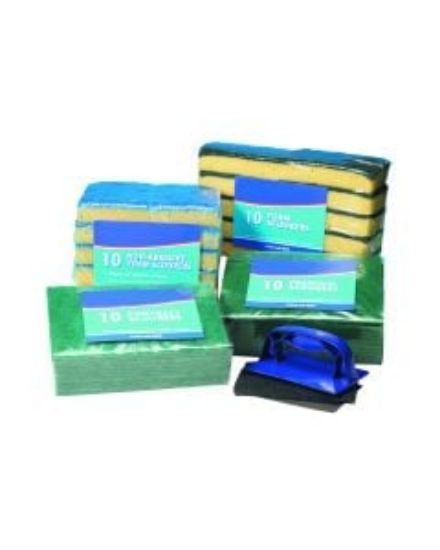 Scouring Pad 150x100mm Green (Pack of 20)