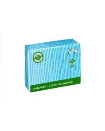 Compostable Chicopee J Cloth Blue 43x32cm (Pack of 50)