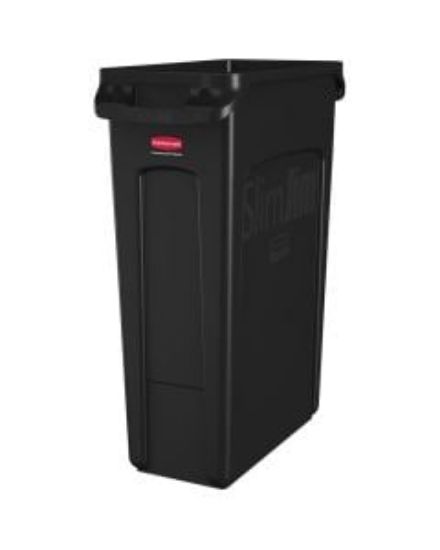 Rubbermaid Slim Jim Container 87 Ltr - Black
