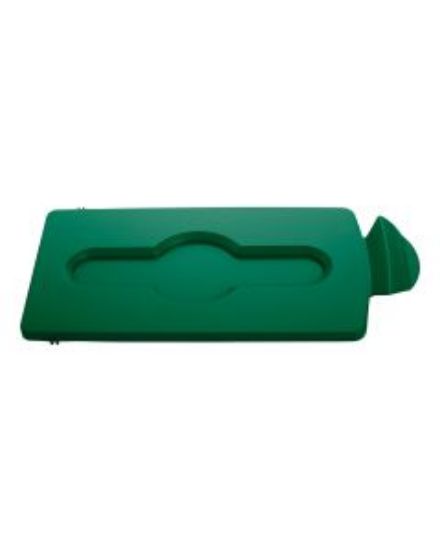 Rubbermaid Slim Jim Recycling Centre - Closed Lid - Green