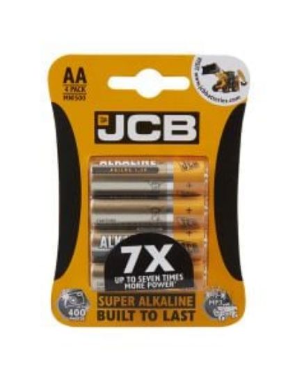 Jcb Super Alkaline Batteries Aa (4 Batteries)