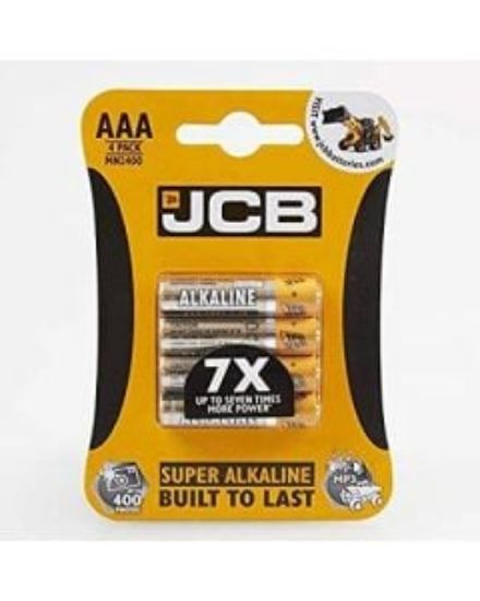 Jcb Super Alkaline Batteries Aaa (Pack Of 4)