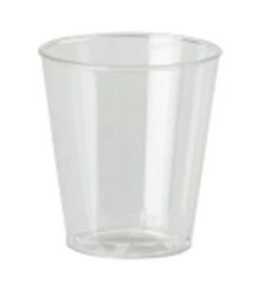 Disposable Plastic Shot Glass CE 1oz 30ml (Pack of 50)