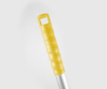 Aluminium Handle With Colour Grip 1270mm Yellow