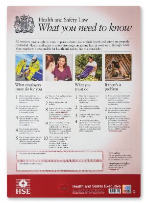 Jangro Health & Safety Law Poster 420x297mm