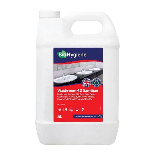 Bio Hygiene Washroom 4D Sanitiser 5ltr (Single)