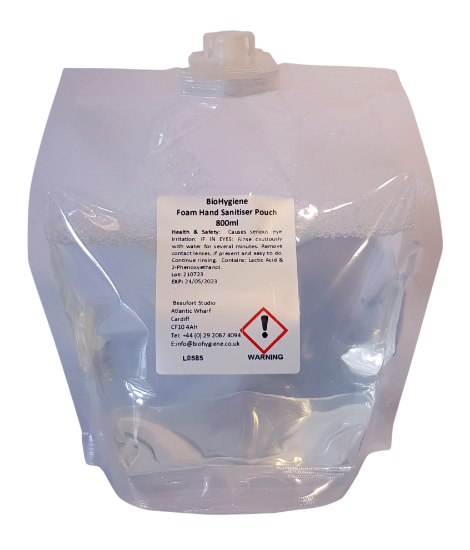 Bio Hygiene Hand Sanitiser Alcohol Free 800ml (Single)