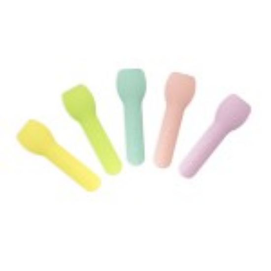 Tutti Fruitti Paper Ice Cream Spoon 3.5" 90mm (Pack Of 50)