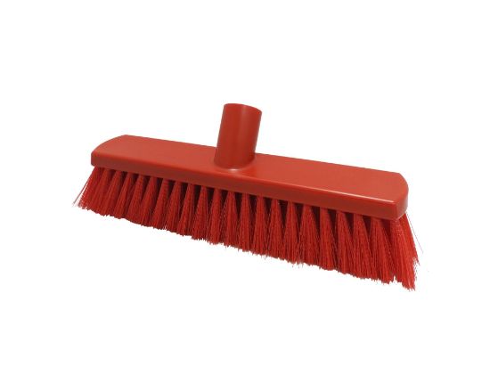 280mm Soft Crimped Fill Sweeping Broom - Red *s