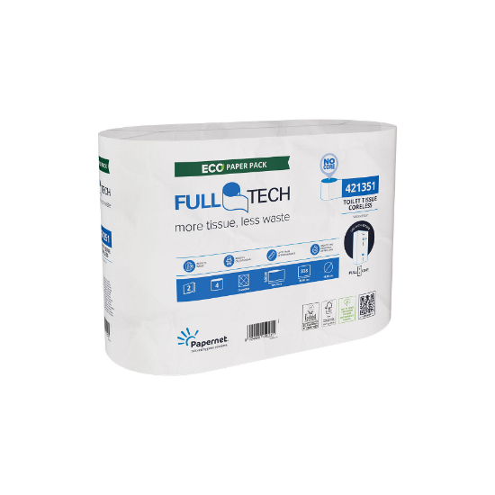 Full Tech Coreless Toilet Tissue For Full One Dispenser (Case of 20)