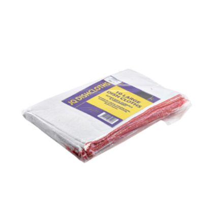 Large Jq Dishcloths Red 30 X 40cm (10pcs)