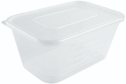 Plastic Takeaway Container & Lid 1000ml (Case of 250)