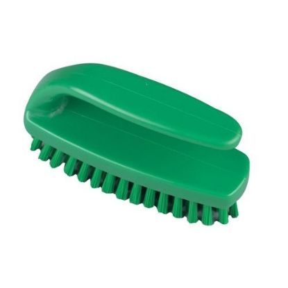 Hygiene Grippy Nail Brush Stiff 110mm Green