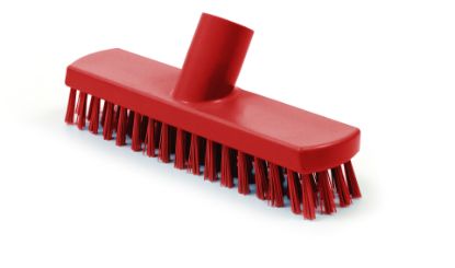 Stiff Deck Scrub - Red 215mm