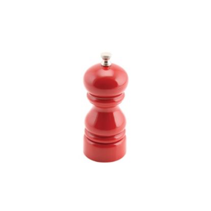 Genware Salt Or Pepper Grinder Red Acrylic 12.7cm