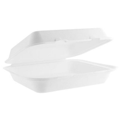 Vegware Nourish Bagasse Lunch Box 228x203mm (Pack Of 50)
