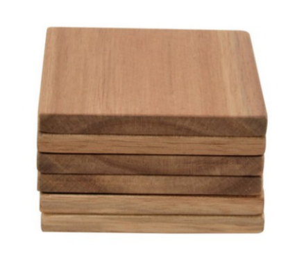 Acacia Wood Coasters 10cm (Set of 6)