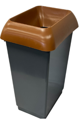 50ltr Recycling Bin Complete With Lid For Kitchen Waste
