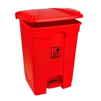 Pedal Bin Polypropylene 45L Red