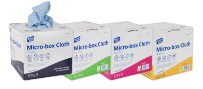 Micro Box Microfibre Cloths Green (Pack of 50)