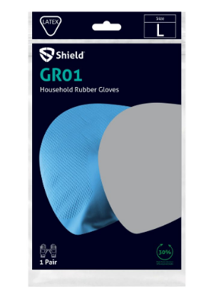 Household Gloves Blue Large (12)