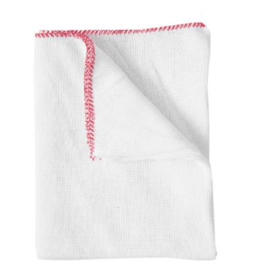 SmartChoice Dishcloth with Red Edge 12 x 14" (Pack of 10)