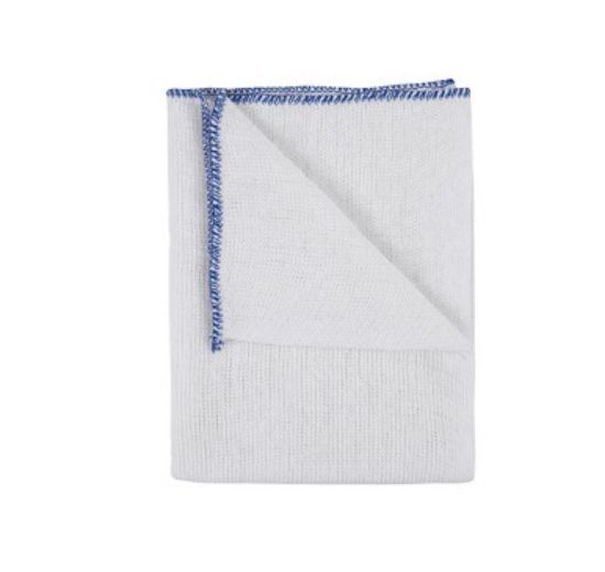 SmartChoice Dishcloth with Blue Edge 12 x 14" (Pack of 10)