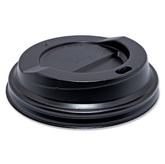 SmartChoice Black Sip Through Lid for SmartChoice 12-16oz Cups (Pack of 100)