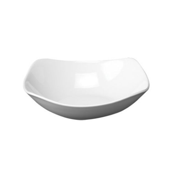 CASE OF 12 SQUARE BOWL 9.25" WHITE