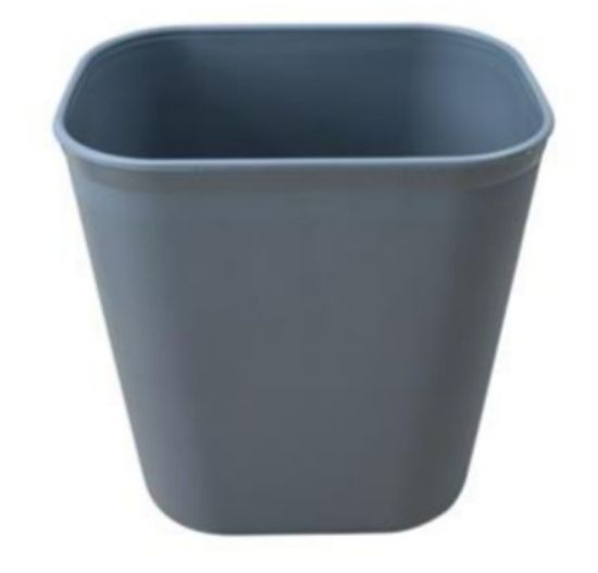 Rectangular Plastic Waste Bin 12ltr Grey