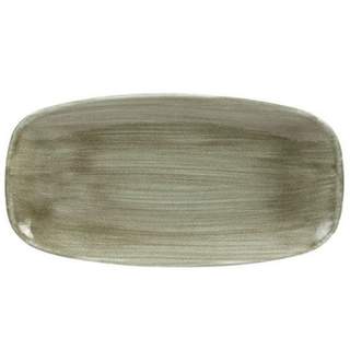 STONECAST OBLONG PLATE 11.75" PATINA BURNISHED GREEN (12)