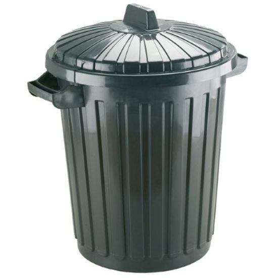 Standard Refuse Bin Plastic 90ltr 70x53x51cm