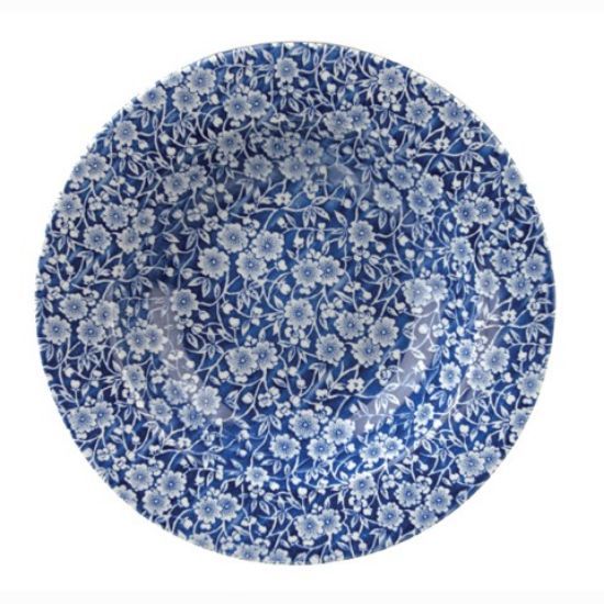 CASE OF 6 VINTAGE VICTORIAN RIMMED BOWL 9.75" PRAGUE CALICO PRINT