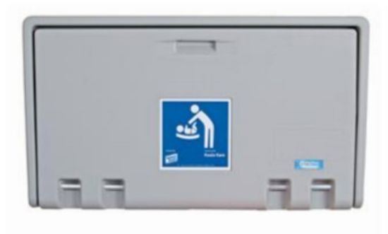 BABY CHANGING UNIT GREY HORIZONTAL *p