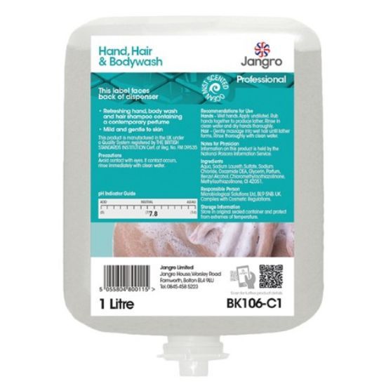 Jangro Hand Hair & Bodywash Cartridge 1ltr (Single)