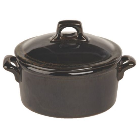 CASE OF RUSTICO AZUL LIDDED CASSEROLE 15oz  (6)