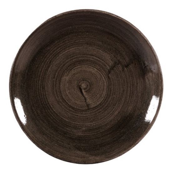 STONECAST COUPE PLATE 11.25" PATINA IRON BLACK (12)