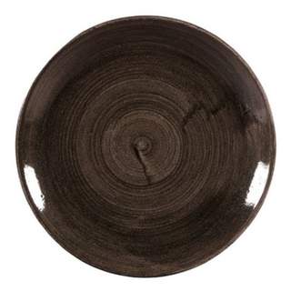 STONECAST COUPE PLATE 11.25" PATINA IRON BLACK (12)