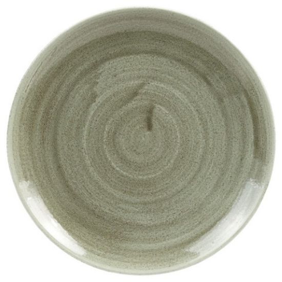 Churchill Stonecast Coupe Plate 8.67" Patina Burnished Green (Case Of 12)