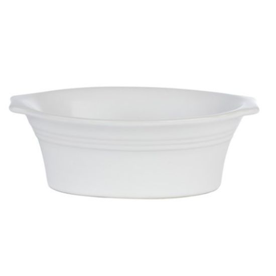 White Oval Pie Dish 19cm  (Case Of 8)