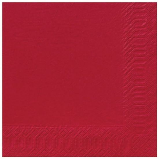 Pack Of 125 Duni Tissue Dinner Napkin 40cm 2ply Bordeaux *p