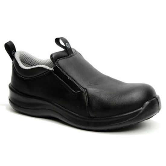 SAFETYLITE UNISEX SLIP ON SHOE BLACK SIZE 5