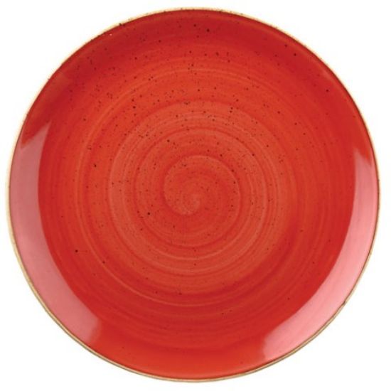 Churchill Stonecast Berry Red Coupe Plate 12.75" (Case Of 6)